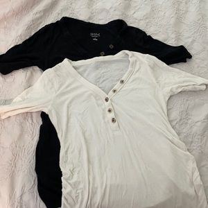 TWO Isabel Maternity Ribbed Tees